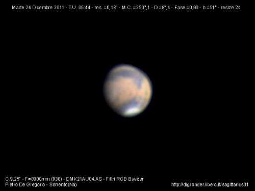 Marte con la grande Sirte 24 Dicembre 2011 – RGB